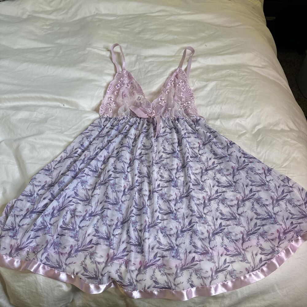 Victoria-s-secret Women's Purple and Pink Dress